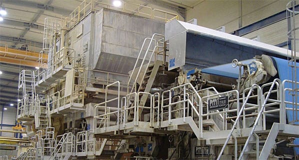 One of the company’s paper machines