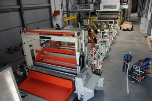 Slitting and rewining machine