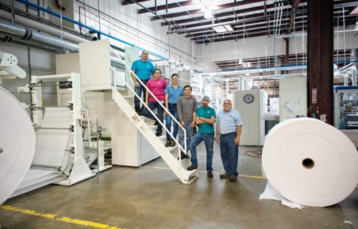 The family-owned business was established in 1984 and now produces high quality paper products, toilet paper and napkin.