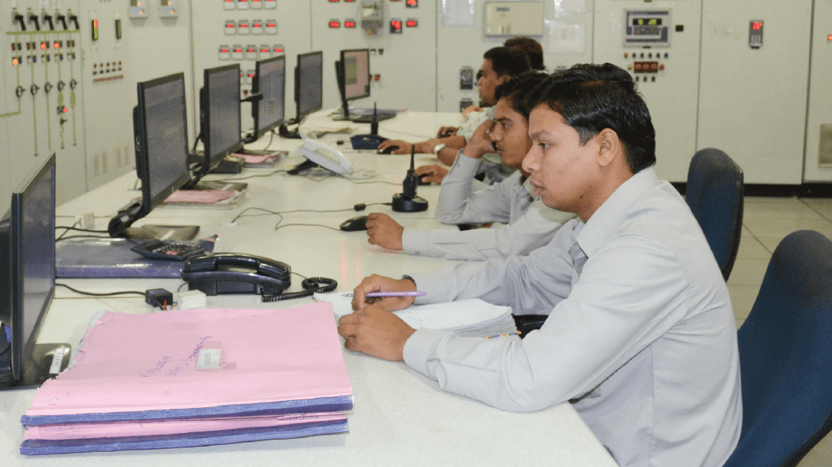 Orient Paper staff at its DCS room