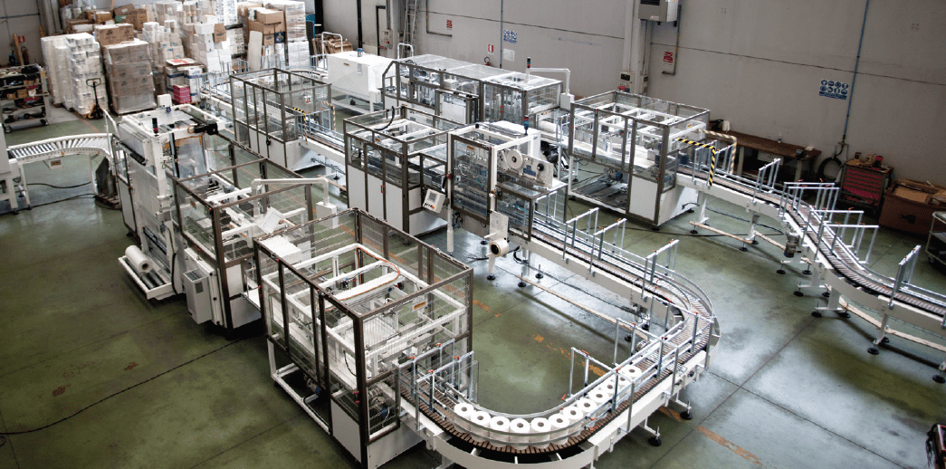 Microline’s automatic packaging lines for industrial rolls