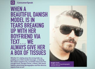When a beautiful Danish model is in tears breaking up with her Boyfriend via text… We always give her a box of tissues