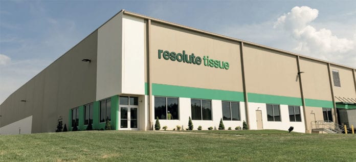 High efficiencies: Resolute Tissue's new distribution centre in Tennessee