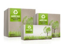 Innovation: Poppies Europe has developed a new brand – ‘Happy Tree’ – which is made from 100% recycled unbleached tissue