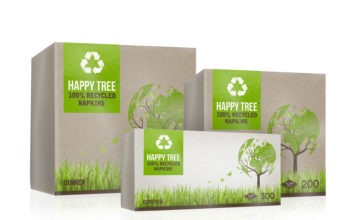 Innovation: Poppies Europe has developed a new brand – ‘Happy Tree’ – which is made from 100% recycled unbleached tissue