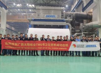 Guangxi Sun Paper boosts capacity with 60,000tpy start-up