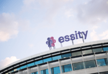 Essity building with sign