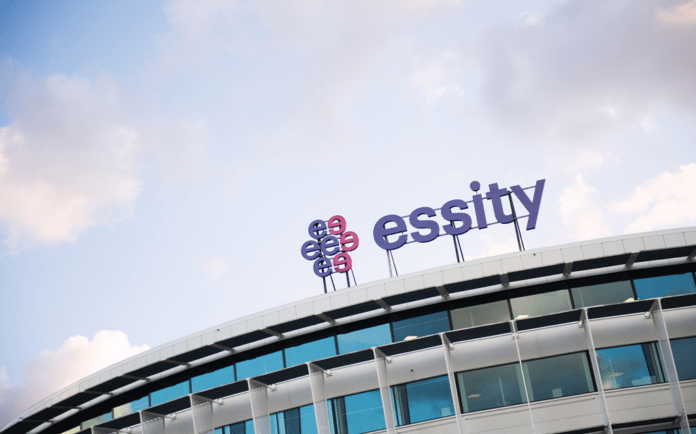 Essity building with sign
