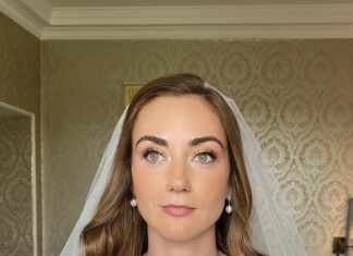 The challenge – a wedding dress made from just four rolls of toilet paper for Tabitha’s hen do fun