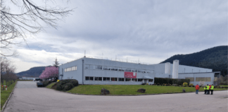 Lucart’s logistics hub in the Hellieule business park in Saint-Dié-des-Vosges, France