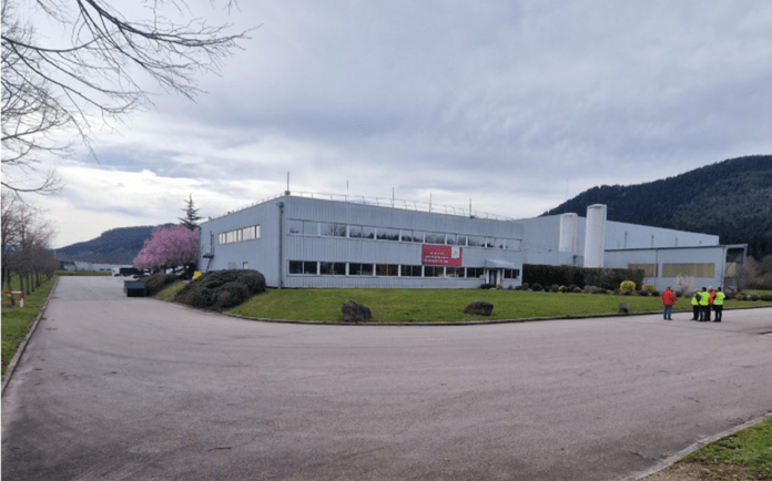 Lucart’s logistics hub in the Hellieule business park in Saint-Dié-des-Vosges, France