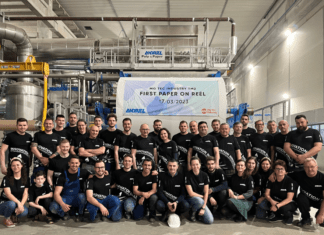 MG TEC celebrates the successful start-up of the second Andritz-supplied tissue production line