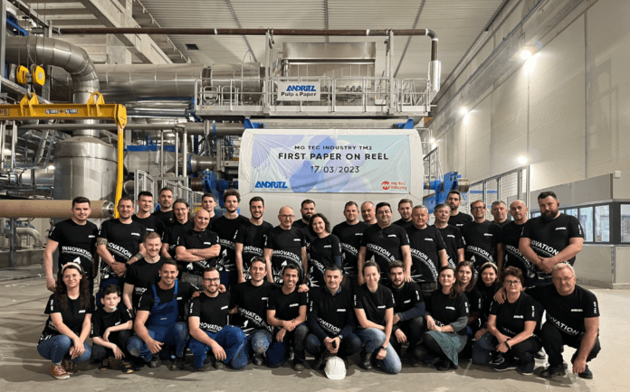 MG TEC celebrates the successful start-up of the second Andritz-supplied tissue production line