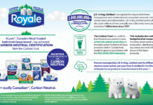 The Carbon Trust has certified that Irving’s Royale tissue products are carbon neutral