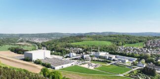 Above: Established in 1948 as “Westfälische Papierfabrik”: WEPA Group’s production site and headquarters in Arnsberg, Germany