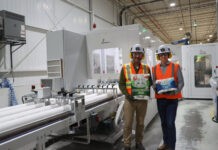 Cascades invests $3.5m in Kingsey Falls. (L-r): Cascades’ Hugues Simon, President and Chief Executive, and Jérôme Porlier, Executive Vice-President, Tissue.