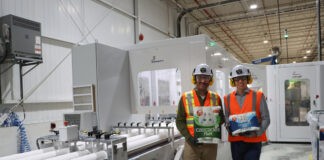 Cascades invests $3.5m in Kingsey Falls. (L-r): Cascades’ Hugues Simon, President and Chief Executive, and Jérôme Porlier, Executive Vice-President, Tissue.