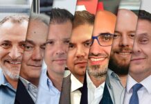 Cristian Giuliani, Vice President Global Hygiene Engineering, BW Converting / Sergio Tonarelli, Chief Sales Officer, Futura / Nicola Romagnani, Marketing & Product Manager, Gambini / Hazar Ulusoy, AP Management, ICM Makina / Giovanni Baia, Sales Area Manager, Maflex / Lorenzo Lupi, Vice President Sales and Marketing, United Converting Tissue / Simone Barsanti, Strategy and M&A Director, Valmet, Tissue Converting business unit