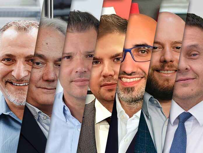 Cristian Giuliani, Vice President Global Hygiene Engineering, BW Converting / Sergio Tonarelli, Chief Sales Officer, Futura / Nicola Romagnani, Marketing & Product Manager, Gambini / Hazar Ulusoy, AP Management, ICM Makina / Giovanni Baia, Sales Area Manager, Maflex / Lorenzo Lupi, Vice President Sales and Marketing, United Converting Tissue / Simone Barsanti, Strategy and M&A Director, Valmet, Tissue Converting business unit Cristian Giuliani, Vice President Global Hygiene Engineering, BW Converting / Sergio Tonarelli, Chief Sales Officer, Futura / Nicola Romagnani, Marketing & Product Manager, Gambini / Hazar Ulusoy, AP Management, ICM Makina / Giovanni Baia, Sales Area Manager, Maflex / Lorenzo Lupi, Vice President Sales and Marketing, United Converting Tissue / Simone Barsanti, Strategy and M&A Director, Valmet, Tissue Converting business unit