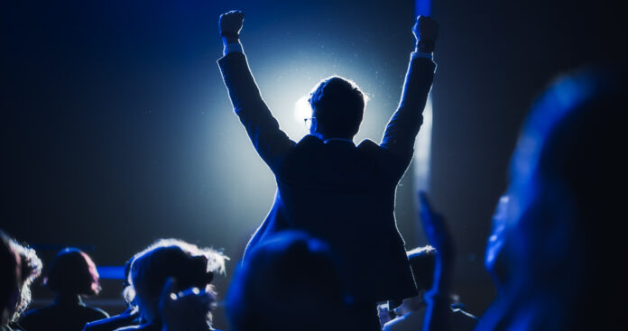 Young Excited Man Ecstatic About Winning the Coveted Business Pe